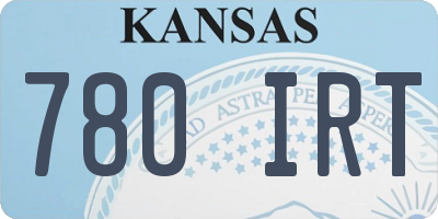 KS license plate 780IRT