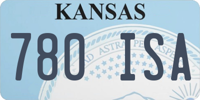 KS license plate 780ISA