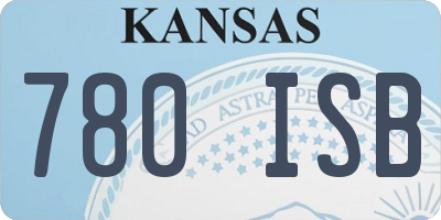 KS license plate 780ISB