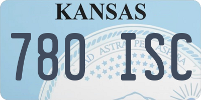 KS license plate 780ISC