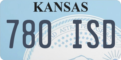 KS license plate 780ISD