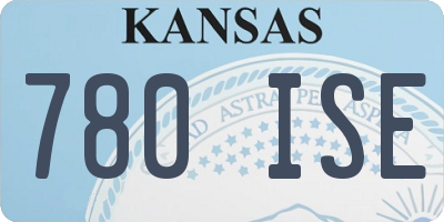 KS license plate 780ISE