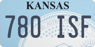 KS license plate 780ISF