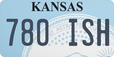 KS license plate 780ISH