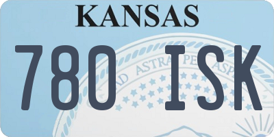 KS license plate 780ISK