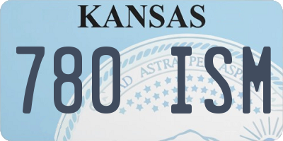 KS license plate 780ISM