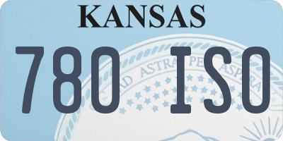 KS license plate 780ISO