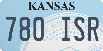 KS license plate 780ISR