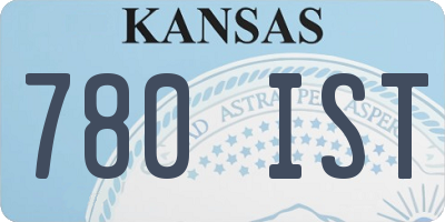 KS license plate 780IST