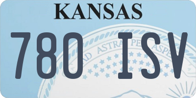 KS license plate 780ISV