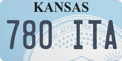KS license plate 780ITA