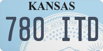 KS license plate 780ITD