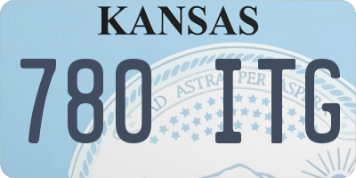 KS license plate 780ITG