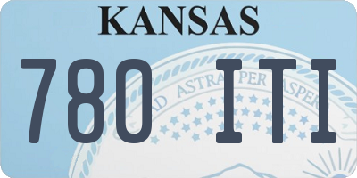 KS license plate 780ITI