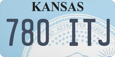KS license plate 780ITJ