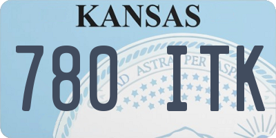 KS license plate 780ITK
