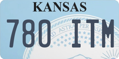 KS license plate 780ITM
