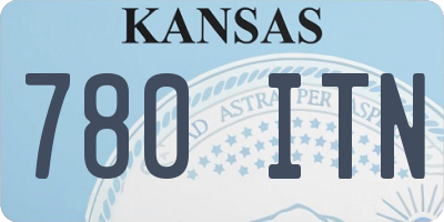 KS license plate 780ITN