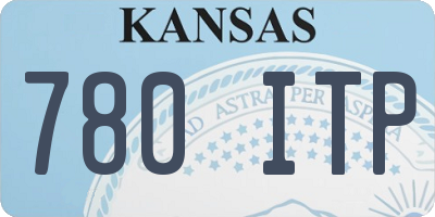 KS license plate 780ITP