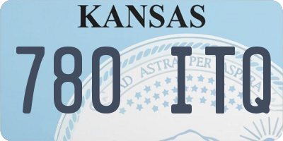 KS license plate 780ITQ