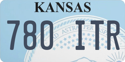 KS license plate 780ITR