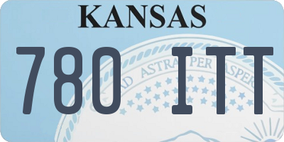 KS license plate 780ITT