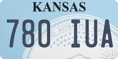 KS license plate 780IUA
