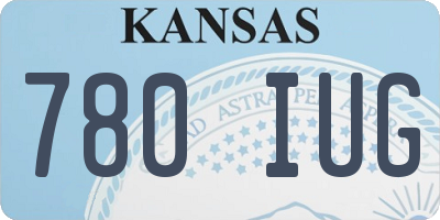 KS license plate 780IUG