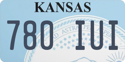 KS license plate 780IUI