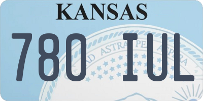 KS license plate 780IUL