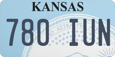 KS license plate 780IUN