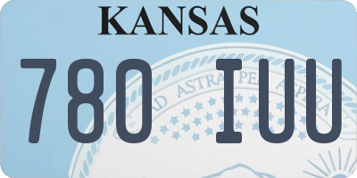 KS license plate 780IUU