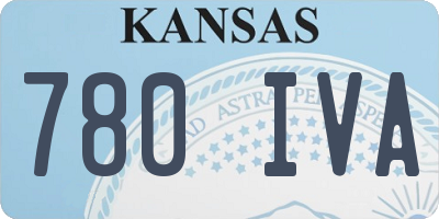 KS license plate 780IVA