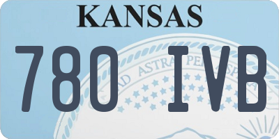 KS license plate 780IVB