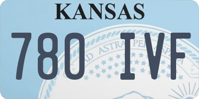 KS license plate 780IVF
