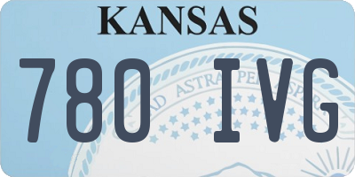 KS license plate 780IVG