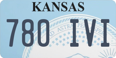 KS license plate 780IVI