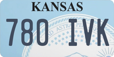 KS license plate 780IVK