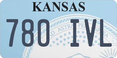 KS license plate 780IVL