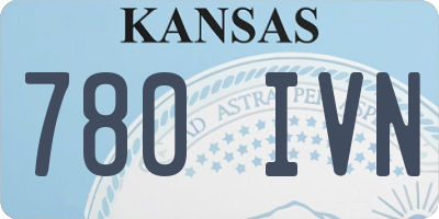 KS license plate 780IVN