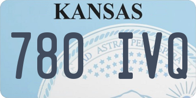 KS license plate 780IVQ