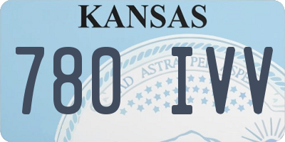 KS license plate 780IVV