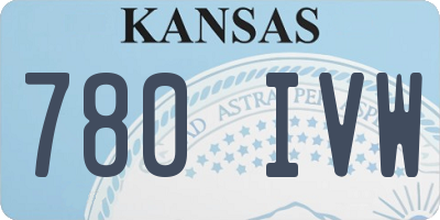 KS license plate 780IVW