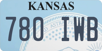KS license plate 780IWB