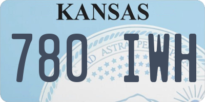 KS license plate 780IWH