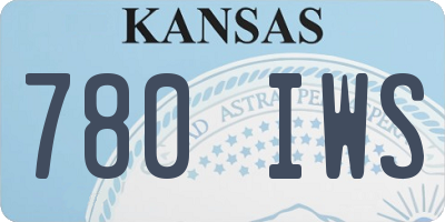 KS license plate 780IWS