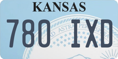 KS license plate 780IXD