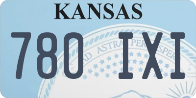 KS license plate 780IXI