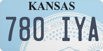 KS license plate 780IYA
