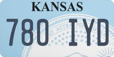 KS license plate 780IYD